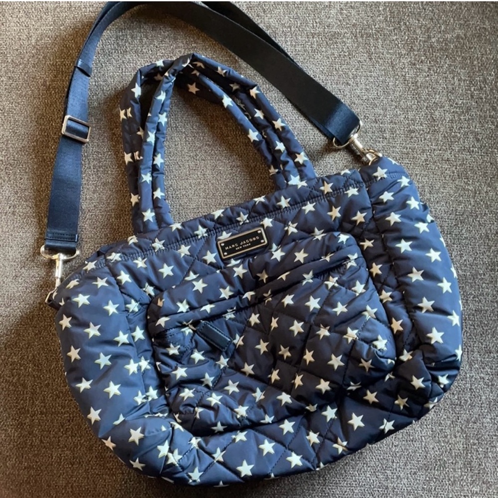 Marc Jacobs White and Black Baby Bag with Versatile Design